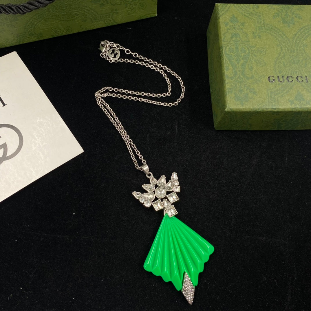 Art Deco Fan Drop Jewelry Set