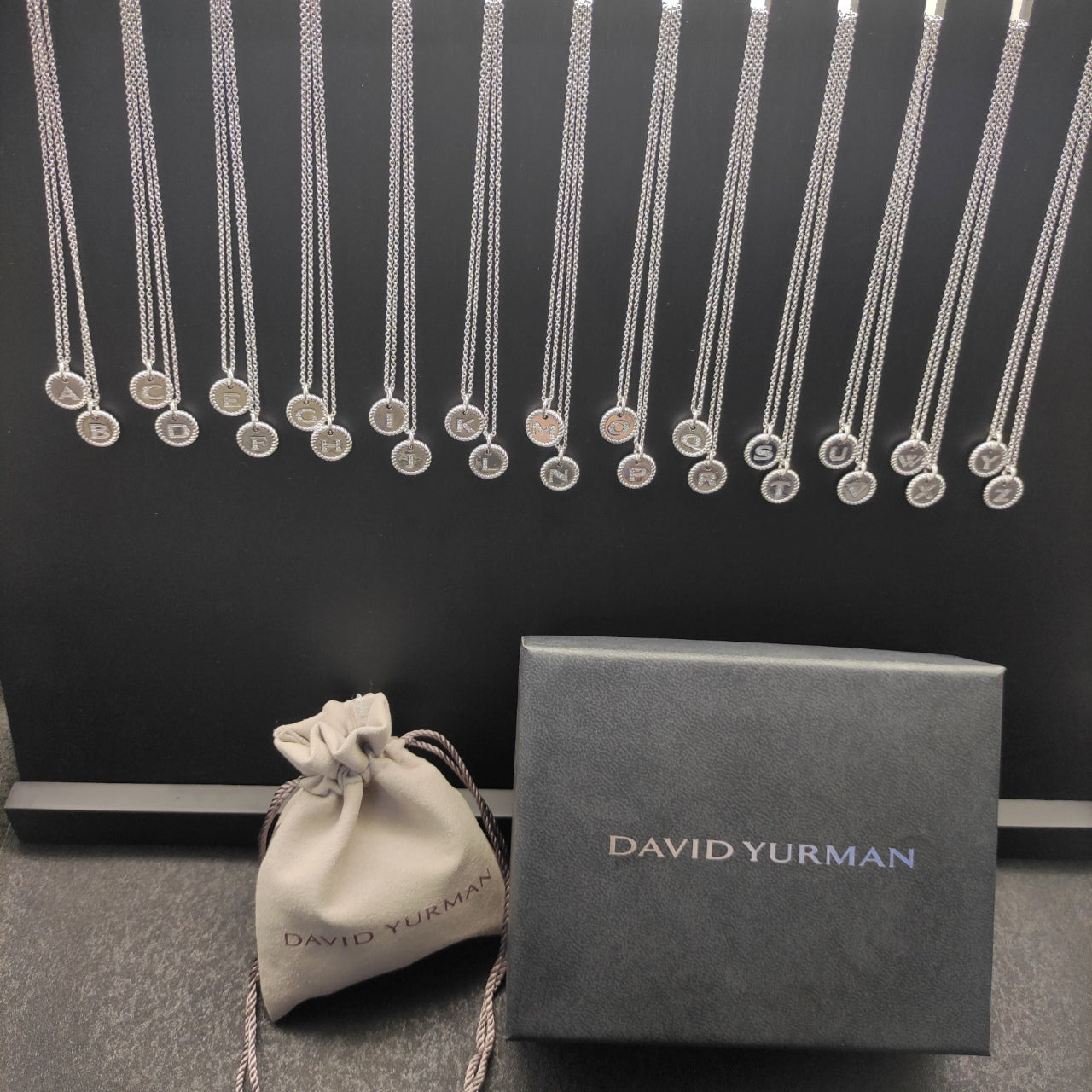 A-Z Initial Coin Charm Necklace