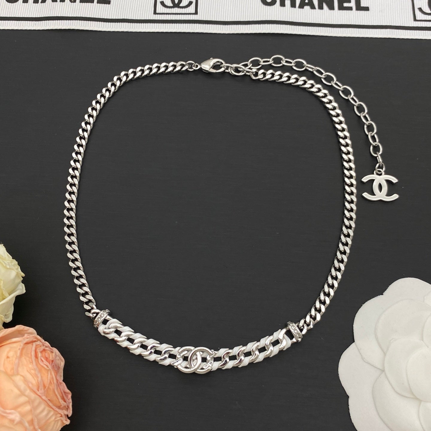 Two-Tone Double Layer Cuban Chain Necklace