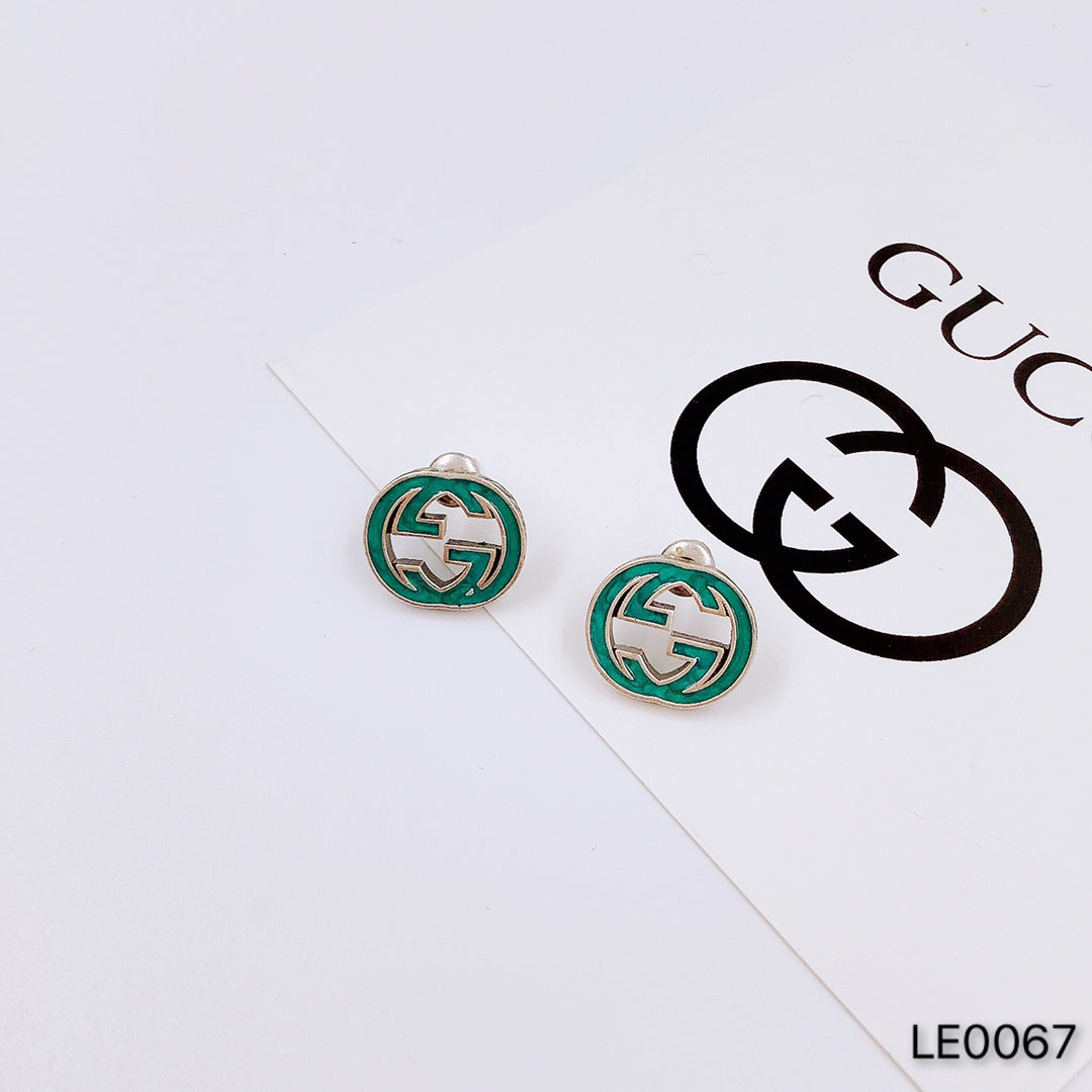 Turquoise Enamel Logo Chain Jewelry Set