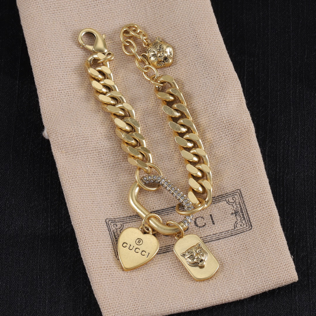 Heart-Shaped Pendant and Chain Set