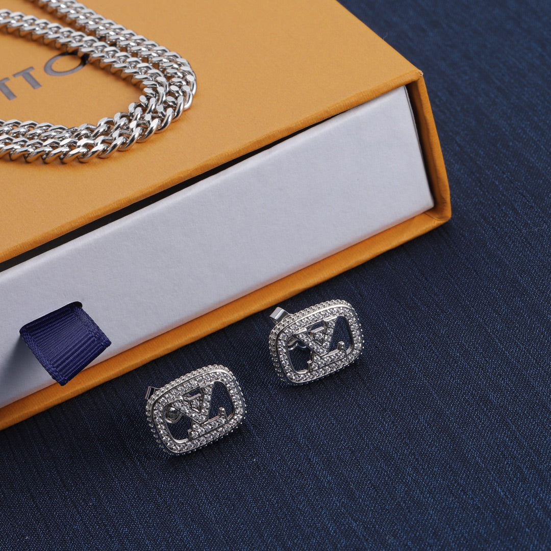 Chunky Cuban Chain Toggle Clasp Jewelry Set