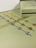 Double-Sided Laser-Cut Five-Flower Bracelet