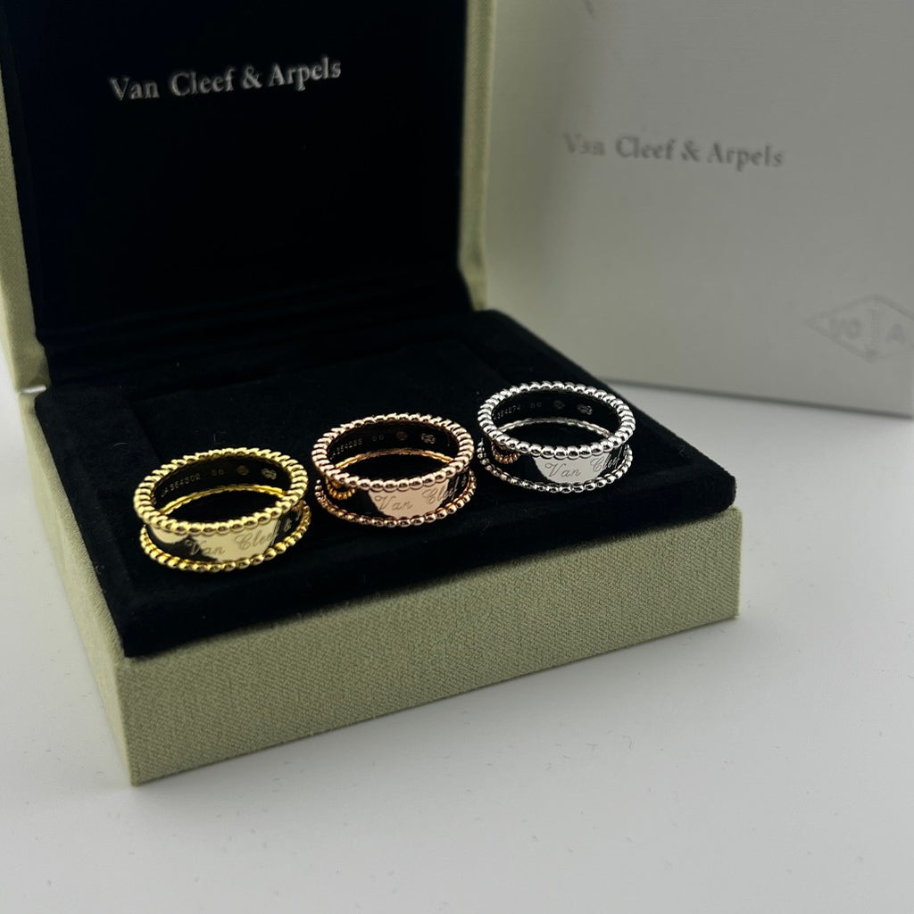 Pearl-Edged Signature Ring