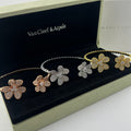Clover Full Diamond 2-Flower Bracelet