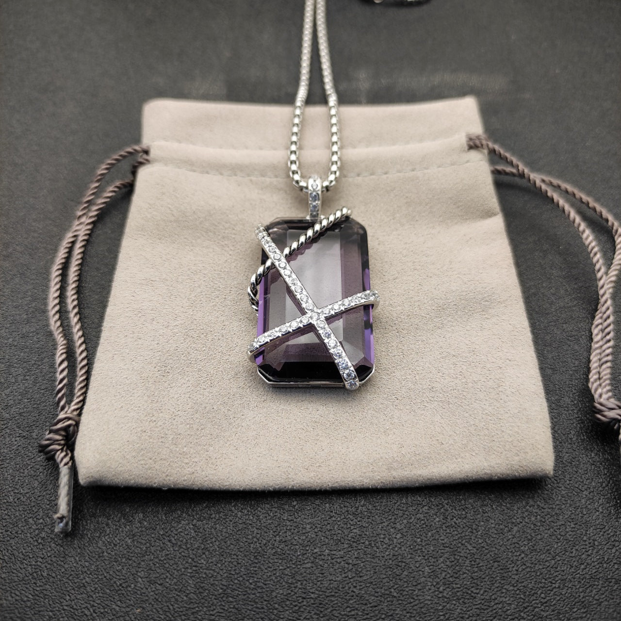 Cable X-Frame Cushion Crystal Set