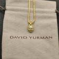 Micro Pavé Skull Pendant Box Chain Necklace