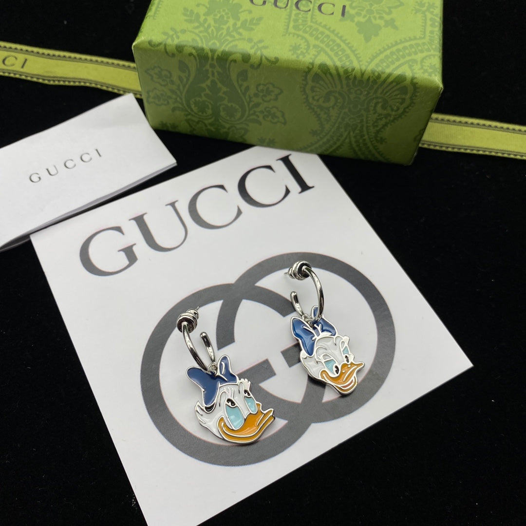 Cartoon Enamel Charm Jewelry Set