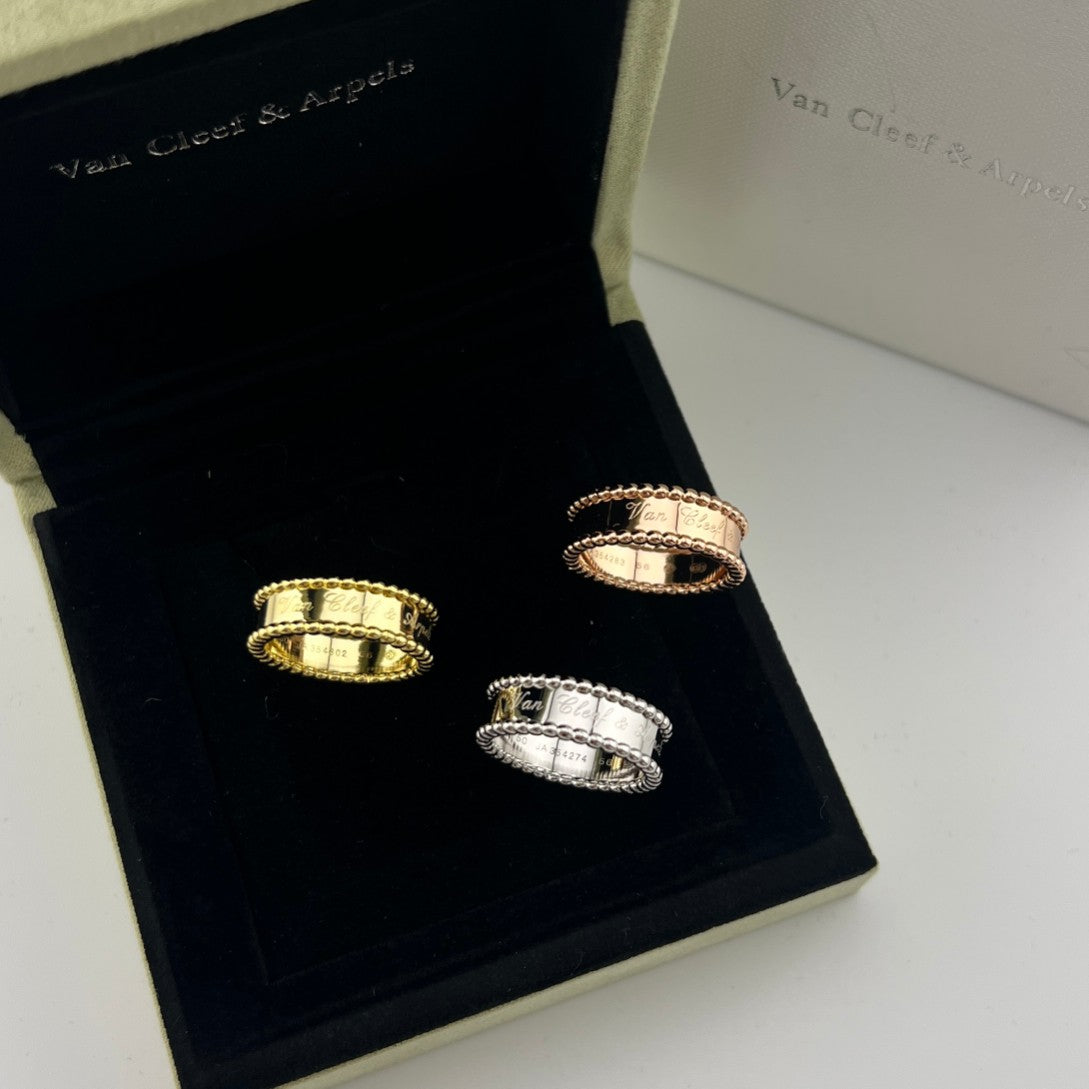 Pearl-Edged Signature Ring