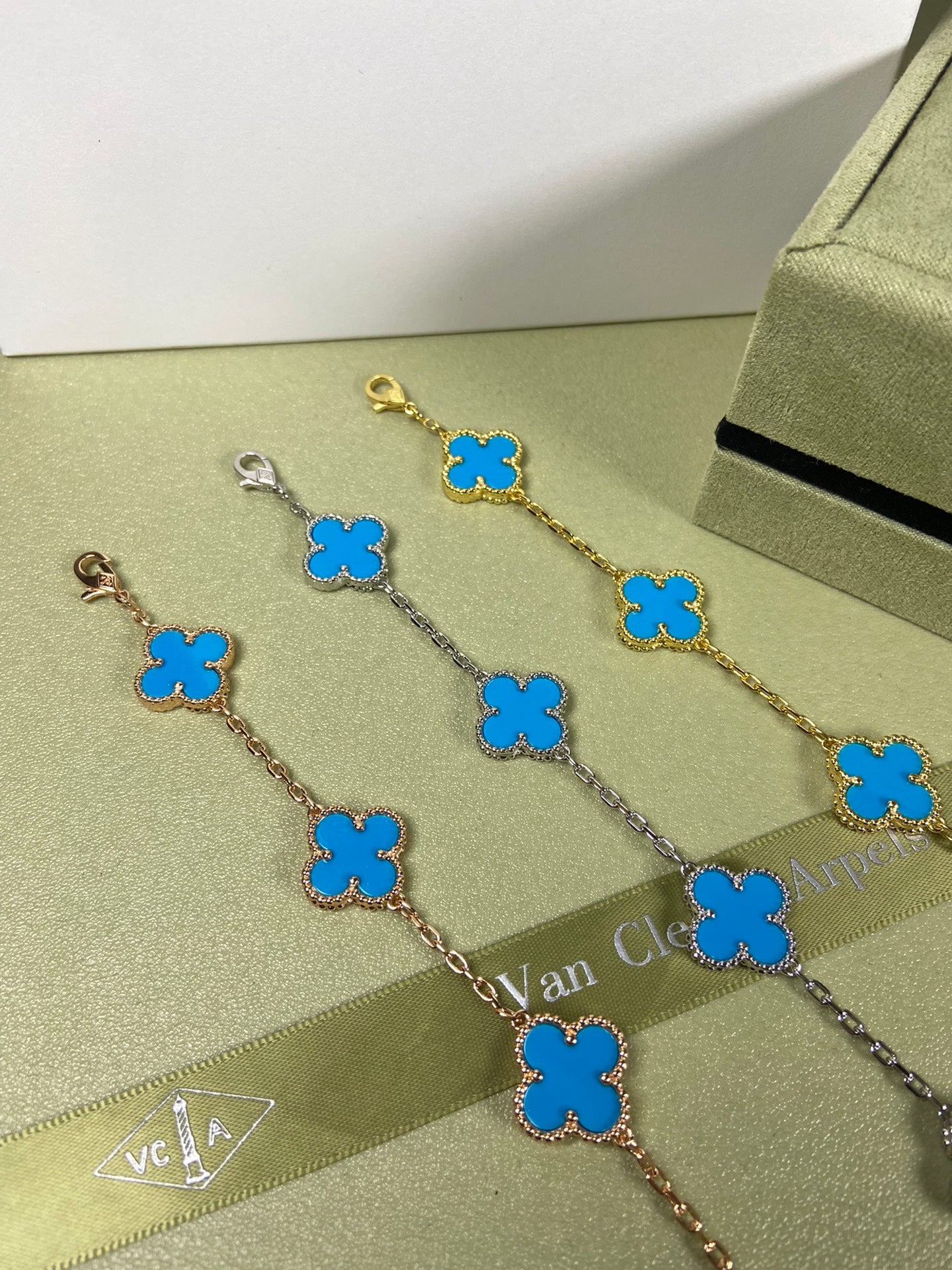 Turquoise Marbled Braceletv v