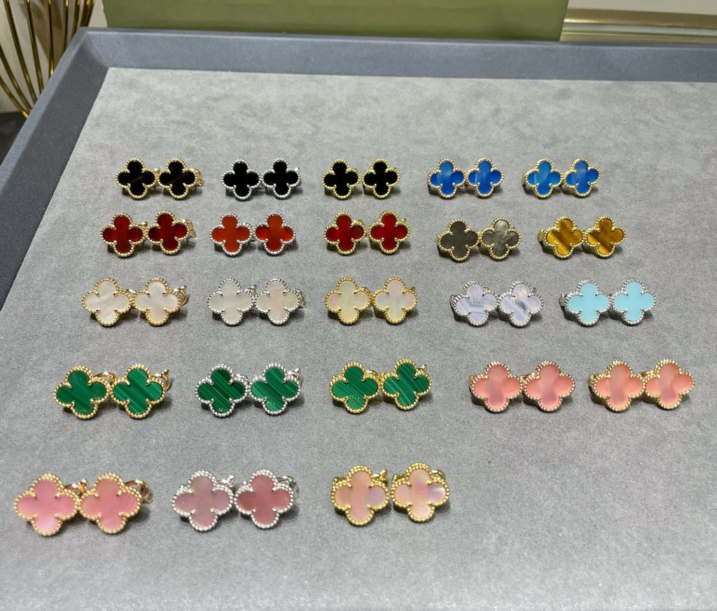Four-leaf clover earrings