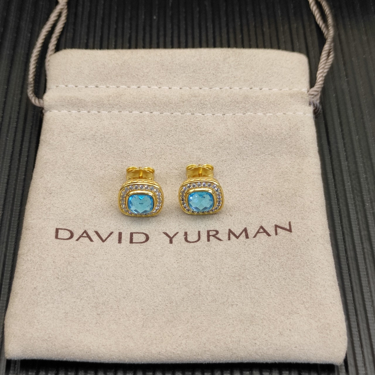 Multi-Color Cushion Stone Pavé Set