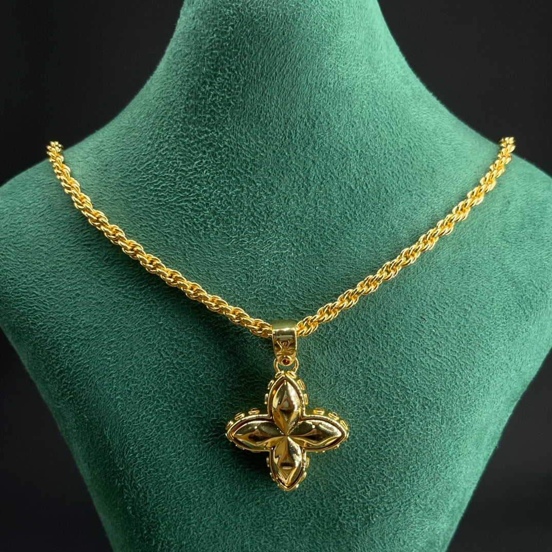 Marquise Bloom Pendant Necklace