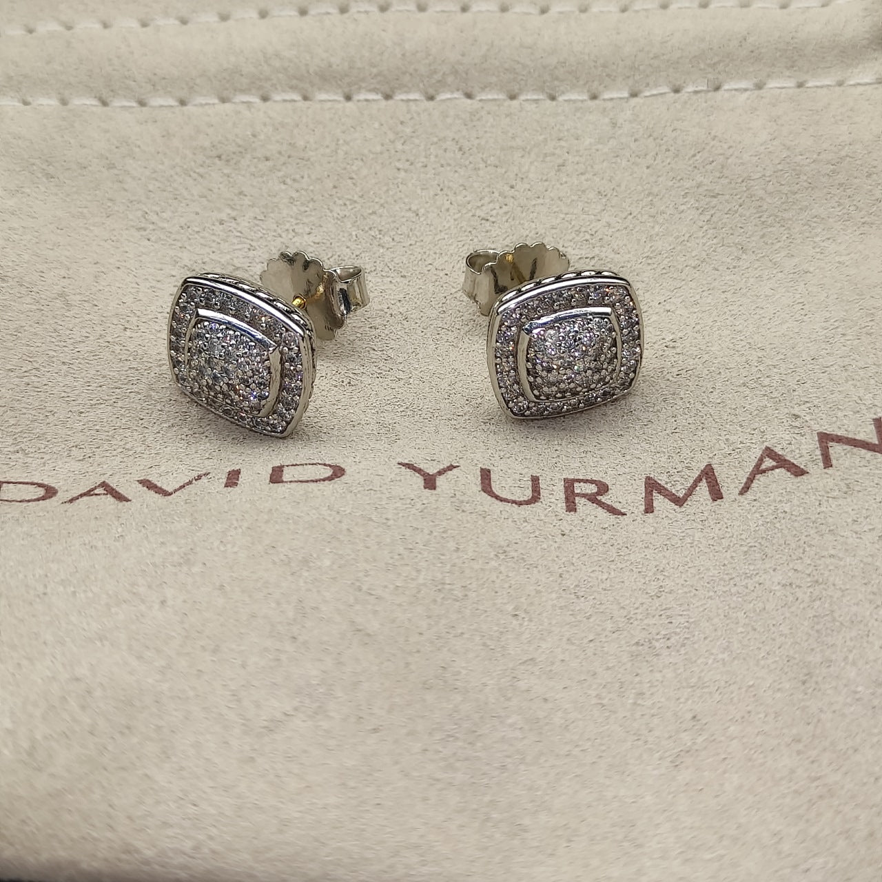 Multi-Color Cushion Stone Pavé Set