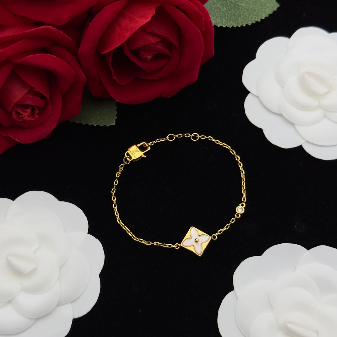 Mother of Pearl Floral Charm 3-Piece Set
