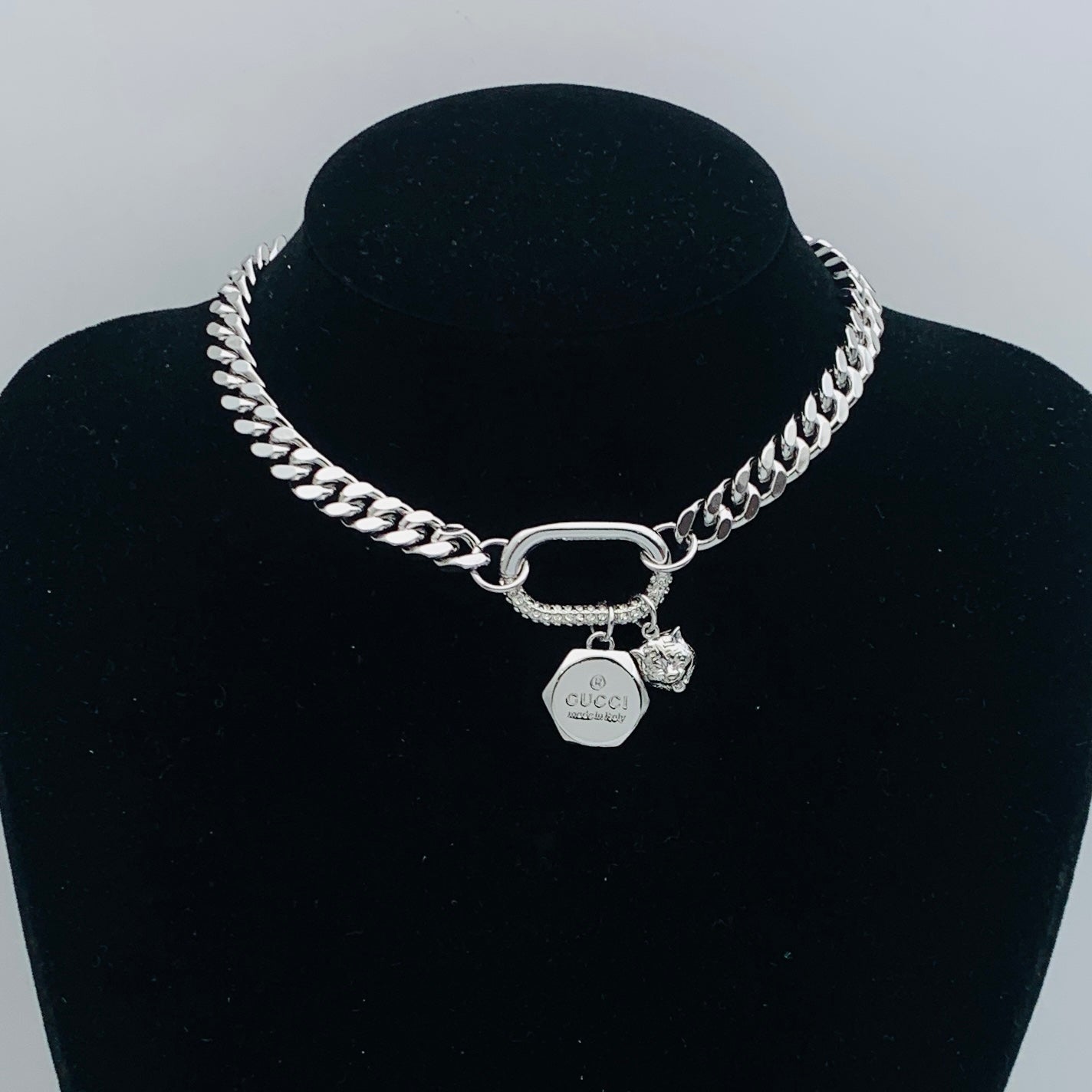 Cube Pendant and Chain Set