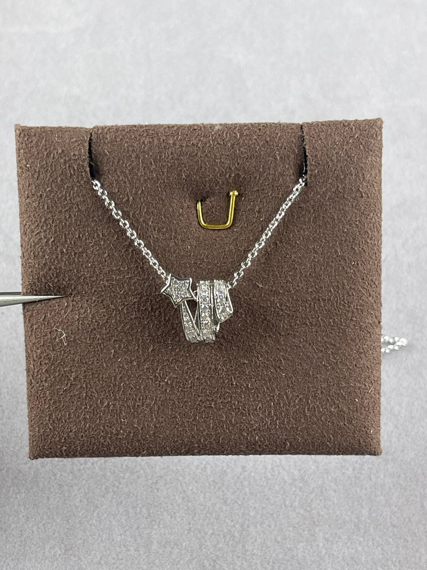 Shooting Star Pavé Crystal Pendant Necklace