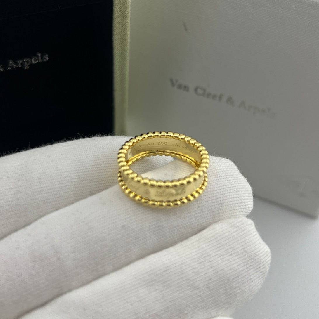 Pearl-Edged Signature Ring