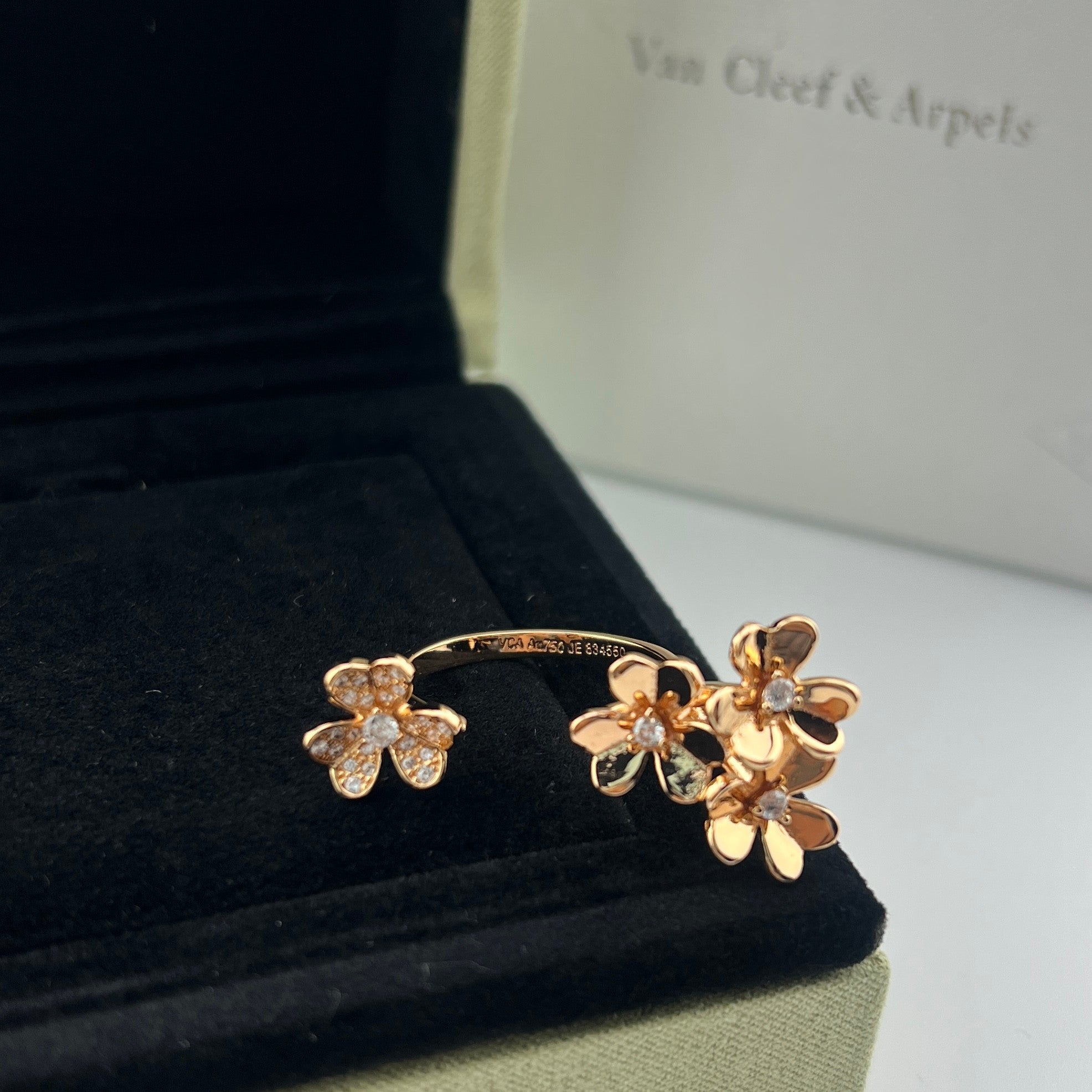 Clover Three-Flower Open Ring