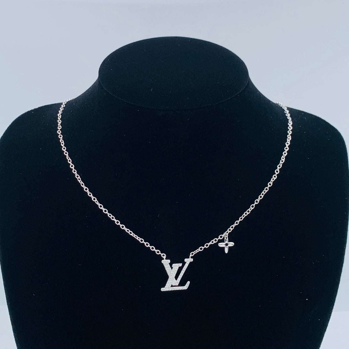 Statement Crystal Pavé Logo Letter Jewelry Set