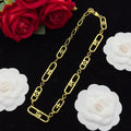 Chunky Logo Paperclip Chain Jewelry Set