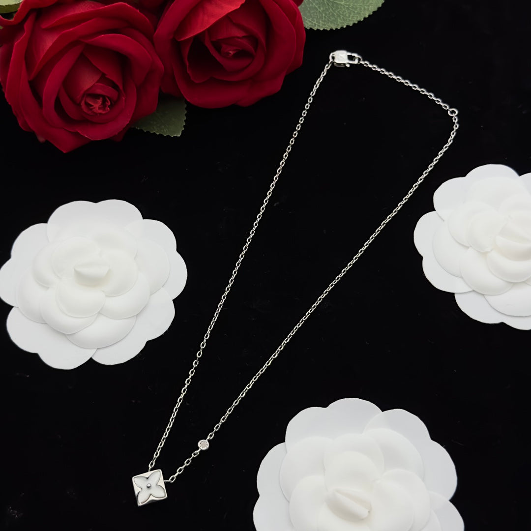 Mother of Pearl Floral Charm 3-Piece Set