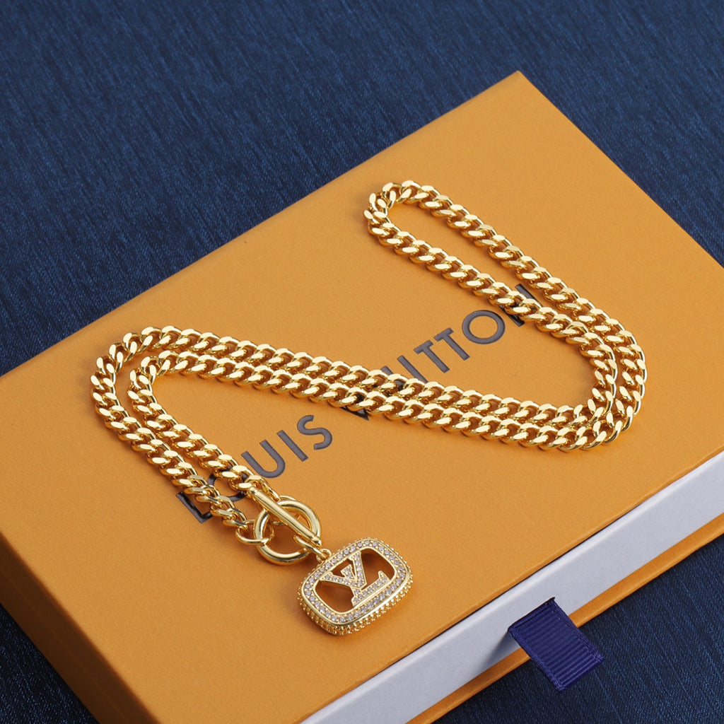 Chunky Cuban Chain Toggle Clasp Jewelry Set