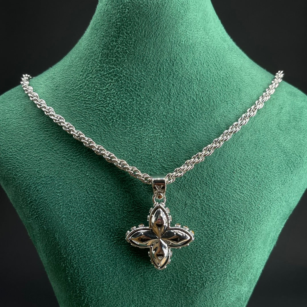 Marquise Bloom Pendant Necklace