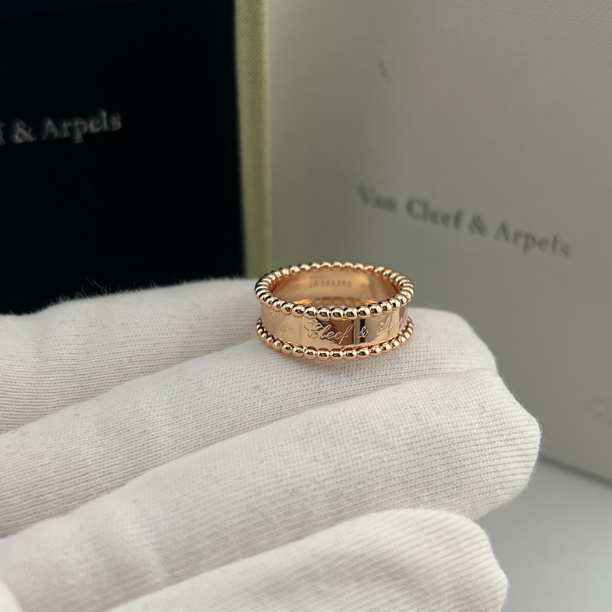 Pearl-Edged Signature Ring