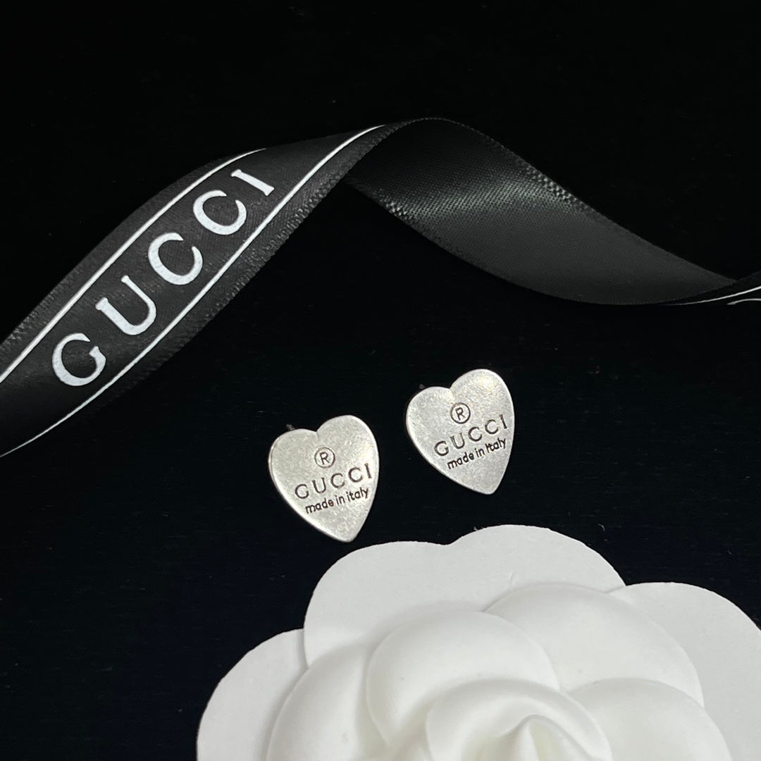 Engraved Heart Charm Cable Chain Full Jewelry Set