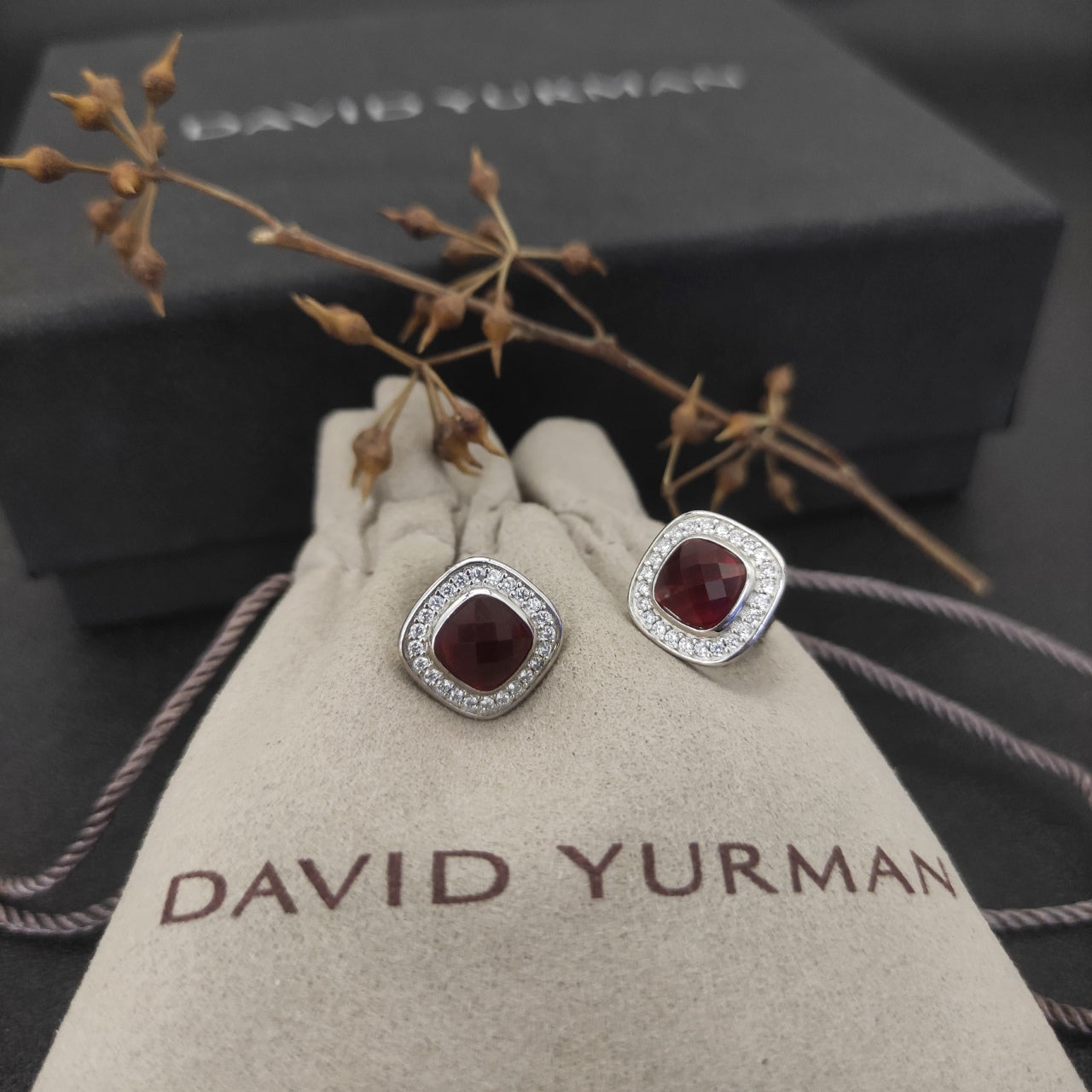Multi-Color Cushion Stone Pavé Set