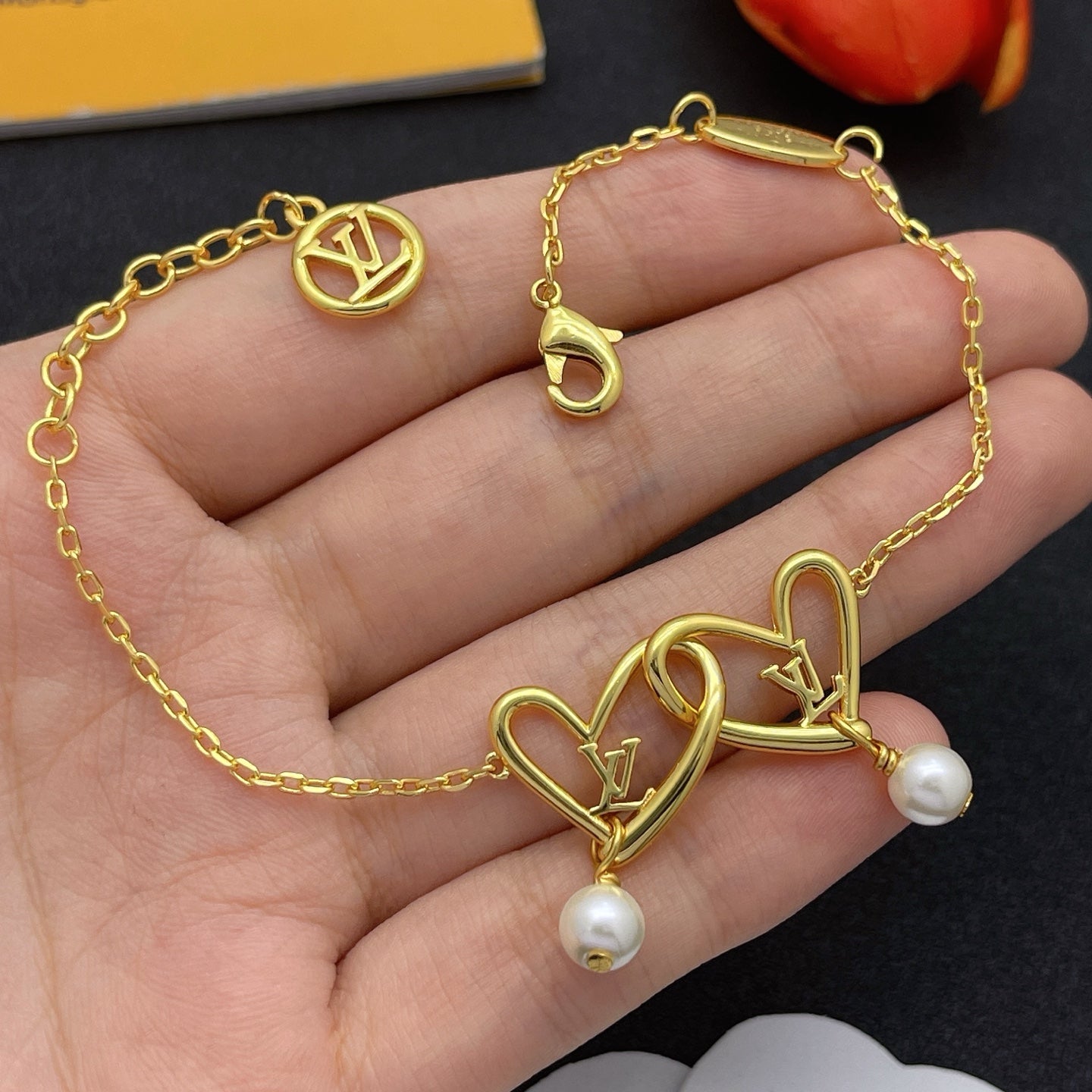 Love Letter Pearl Chain Set