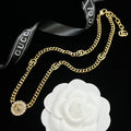 Luxury Pearl Rhinestone Halo Logo Full Jewelry Set