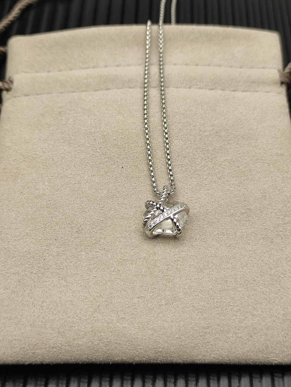 Pavé X-Frame Crystal Jewelry Set
