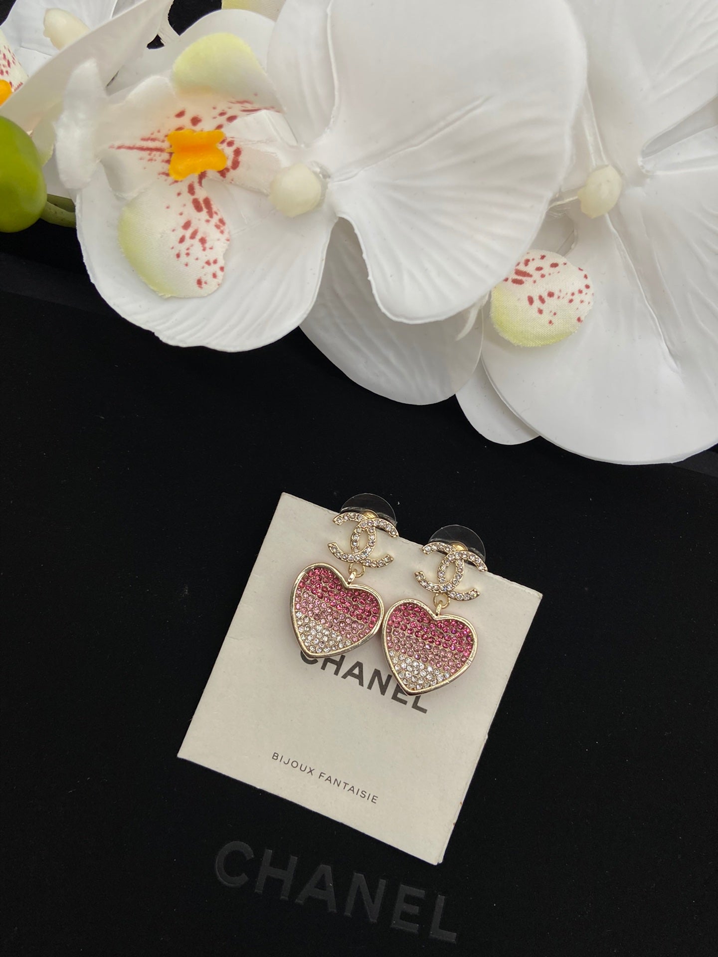 Pink Crystal Heart Set