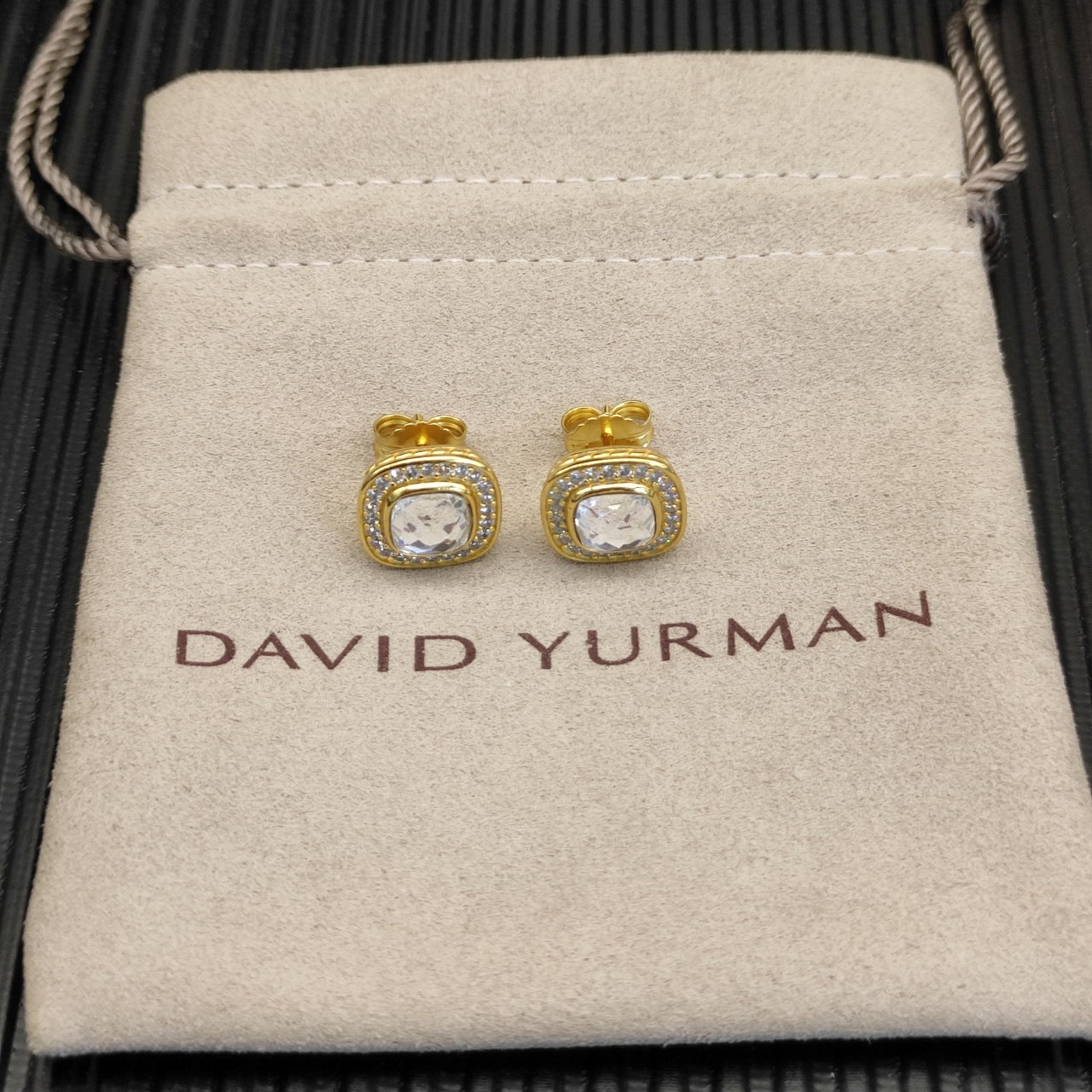 Multi-Color Cushion Stone Pavé Set