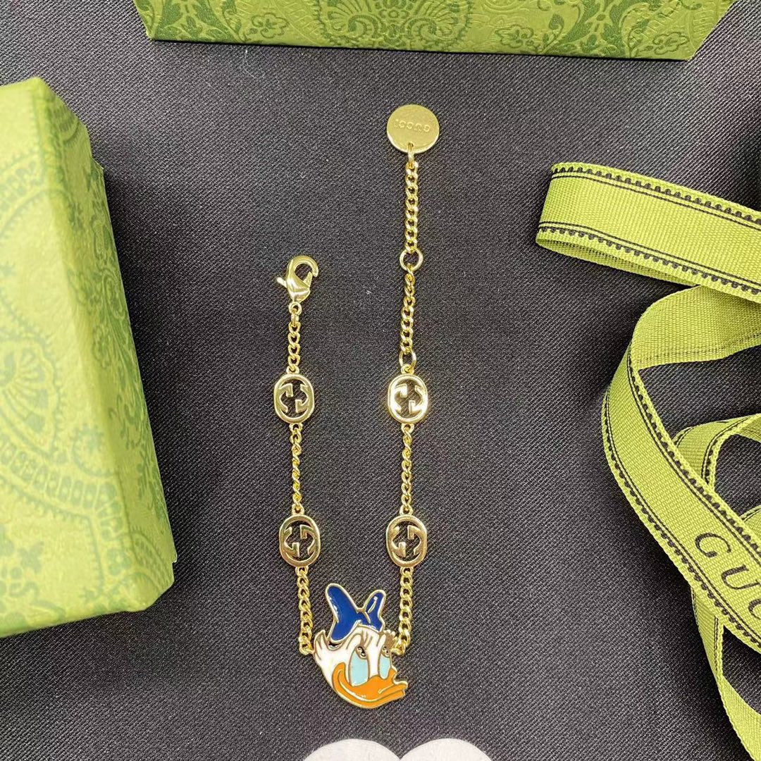 Cartoon Enamel Charm Jewelry Set