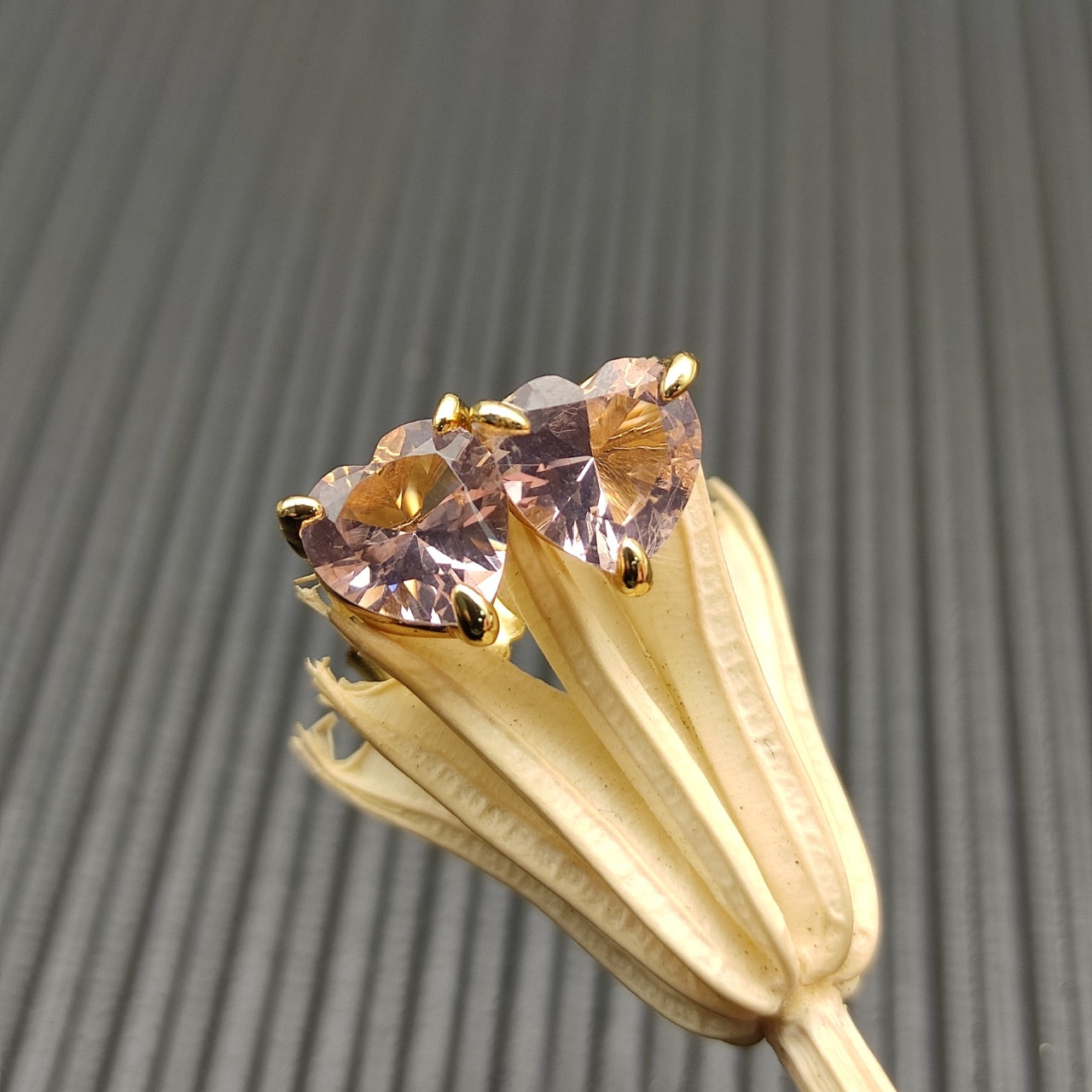 Golden Heart Crystal Jewelry Set
