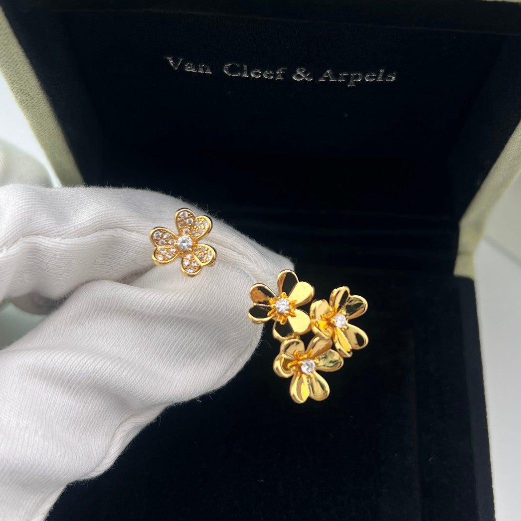 Clover Three-Flower Open Ring