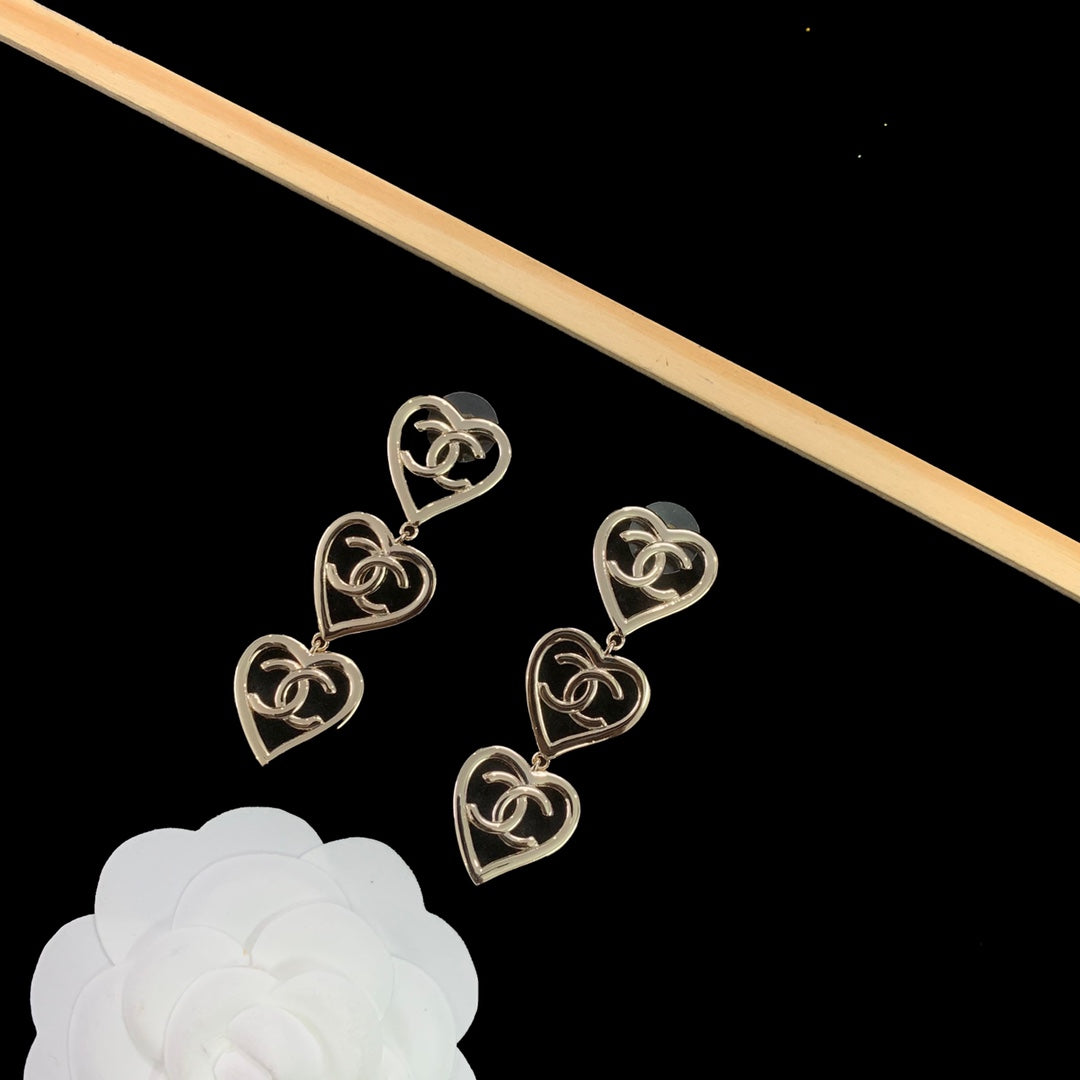 Hollow Heart Link Chain Jewelry Set
