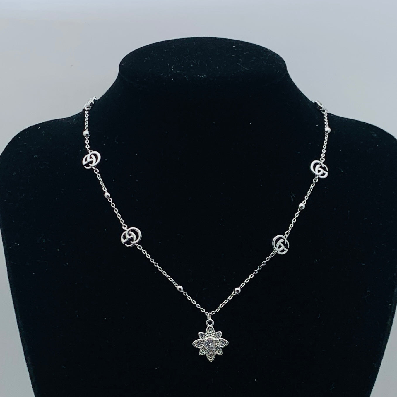 Crystal Snowflake Chain Jewelry Set