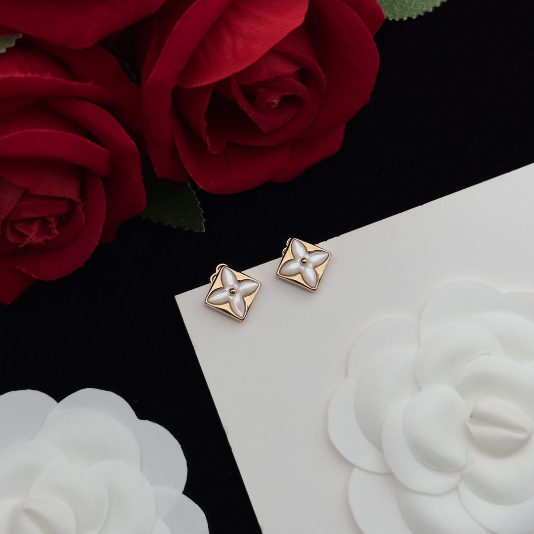 Mother of Pearl Floral Charm 3-Piece Set