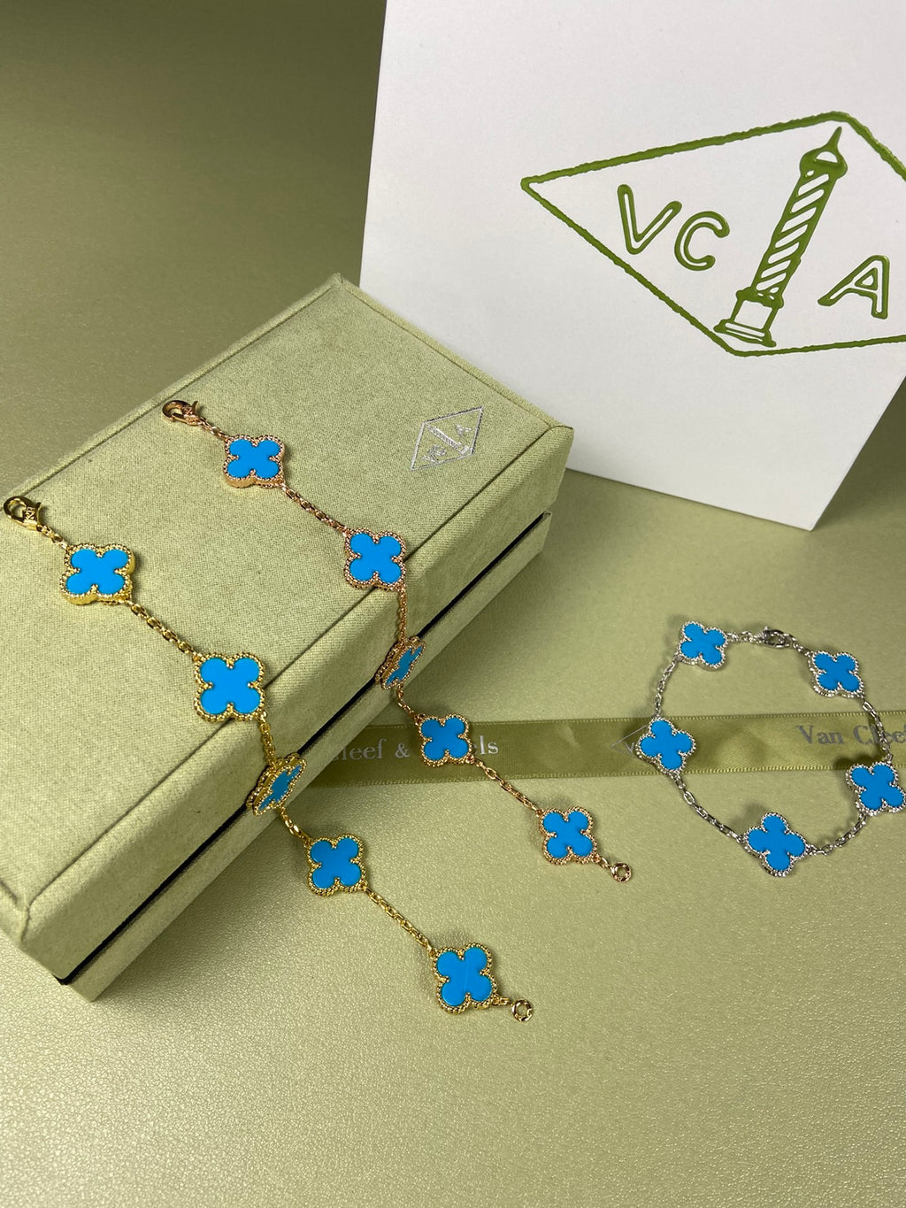 Turquoise Marbled Braceletv v