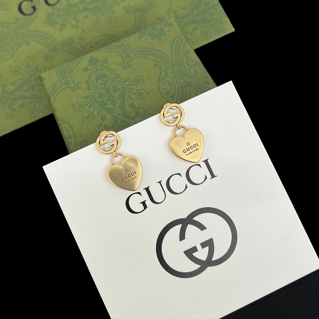 Heart Logo Drop Jewelry Set