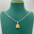 Monogram Jacket Pendant Necklace