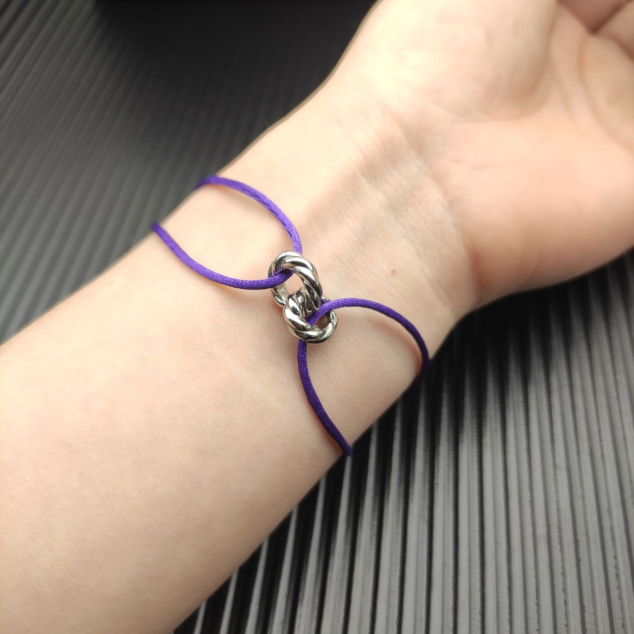 Interlocking Knot Cord Bracelet