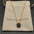 Multi-Color Crystal Cushion Prong-Set Pendant Set