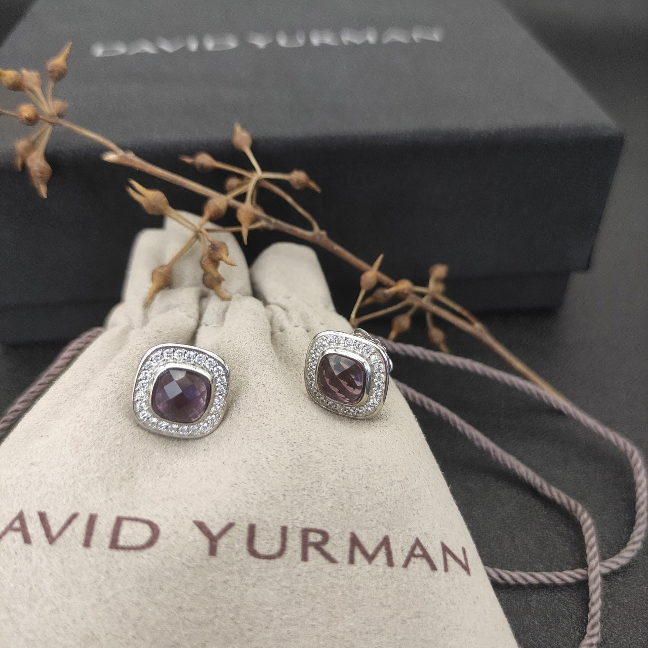 Multi-Color Cushion Stone Pavé Set