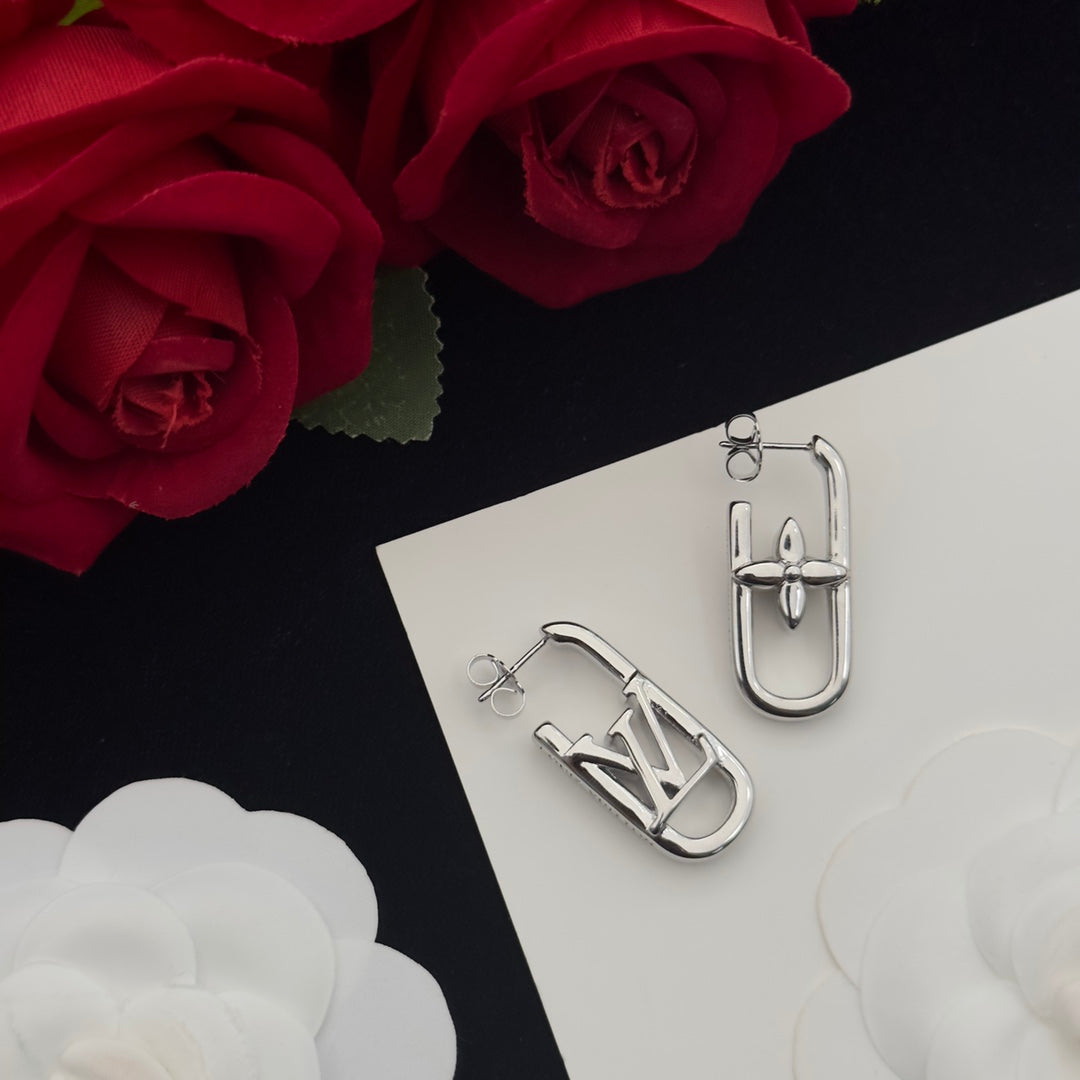Chunky Logo Paperclip Chain Jewelry Set