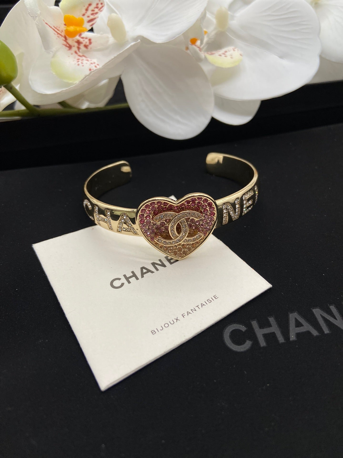 Pink Crystal Heart Set